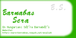 barnabas sera business card